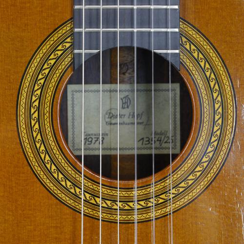 Rosette von Konzertgitarre, gebaut von Dieter Hopf