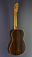 Jos&eacute; Marin Plazuelo classical guitar spruce, ciricote, scale 65 cm, year 2019 back side