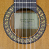 Rosette and label of Juan P&eacute;rez Garcia Flamenco guitar cedar, cypress