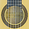 Rolf Eichinger luthier guitar with spruce top and birdseye maple back and sides, scale 65 cm, year 1996, rosette and label