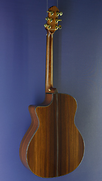 Crafter Gitarre Stage Serie, STG G-20CE edit Akustikgitarre in Grand Auditorium Form, Fichte, Palisander, Cutaway, Pickup, R&uuml;ckansicht