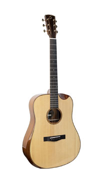 Shape D-417 HG SCEB, Akustikgitarre mit Pickup in Dreadnought Form mit massiver Fichtendecke und Zarge und Boden aus massivem Granadillo, mit Scalloped Cutaway, Tonabnehmer und Armauflage, Sattelbreite 46 mm